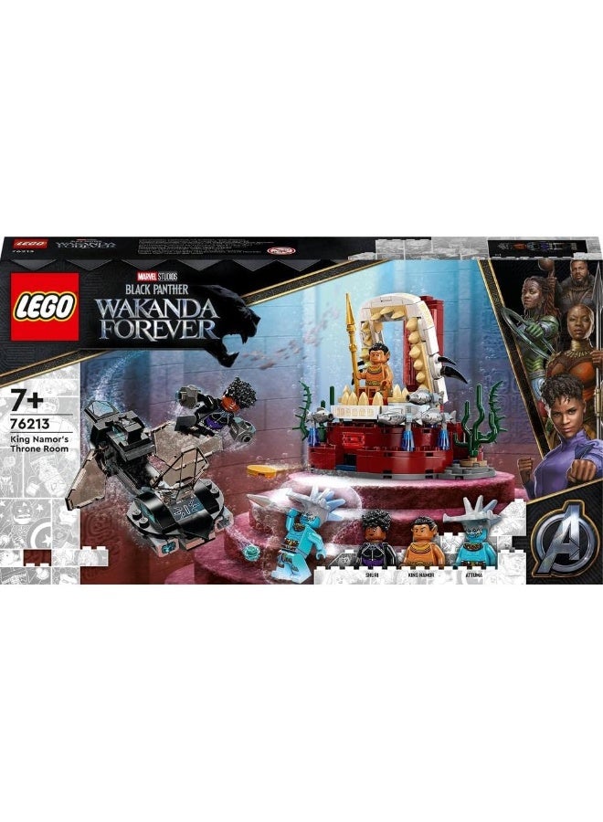 LEGO 76213 Marvel King Namor’s Throne Room, Black Panther Wakanda Forever Set with Submarine Toy for Kids, Boys & Girls Aged 7 Years Old, Underwater Super Heroes Adventure Gift Idea - Image 2