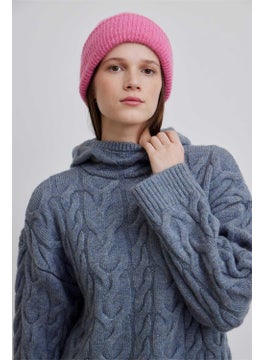 Manuka Hooded Braided Sweater Blue  - Image 2