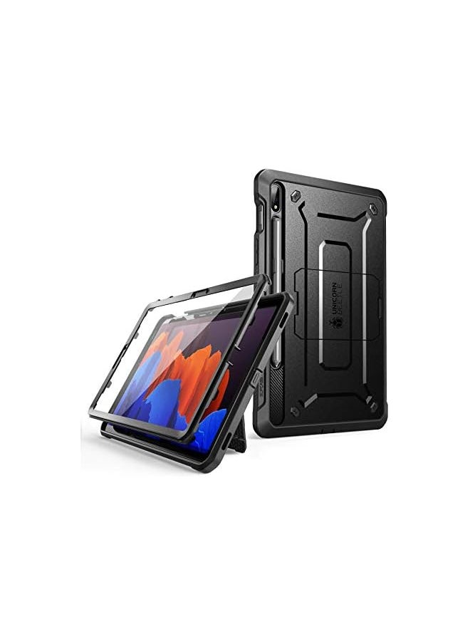 SupCase - SUPCASE Unicorn Beetle Pro Series Case Designed for Samsung Galaxy Tab S8 (2022) / Galaxy Tab S7 (2020), with Built-in Screen Protector & S Pen Holder Full-Body Rugged Heavy Duty Case (Black) - Image 1