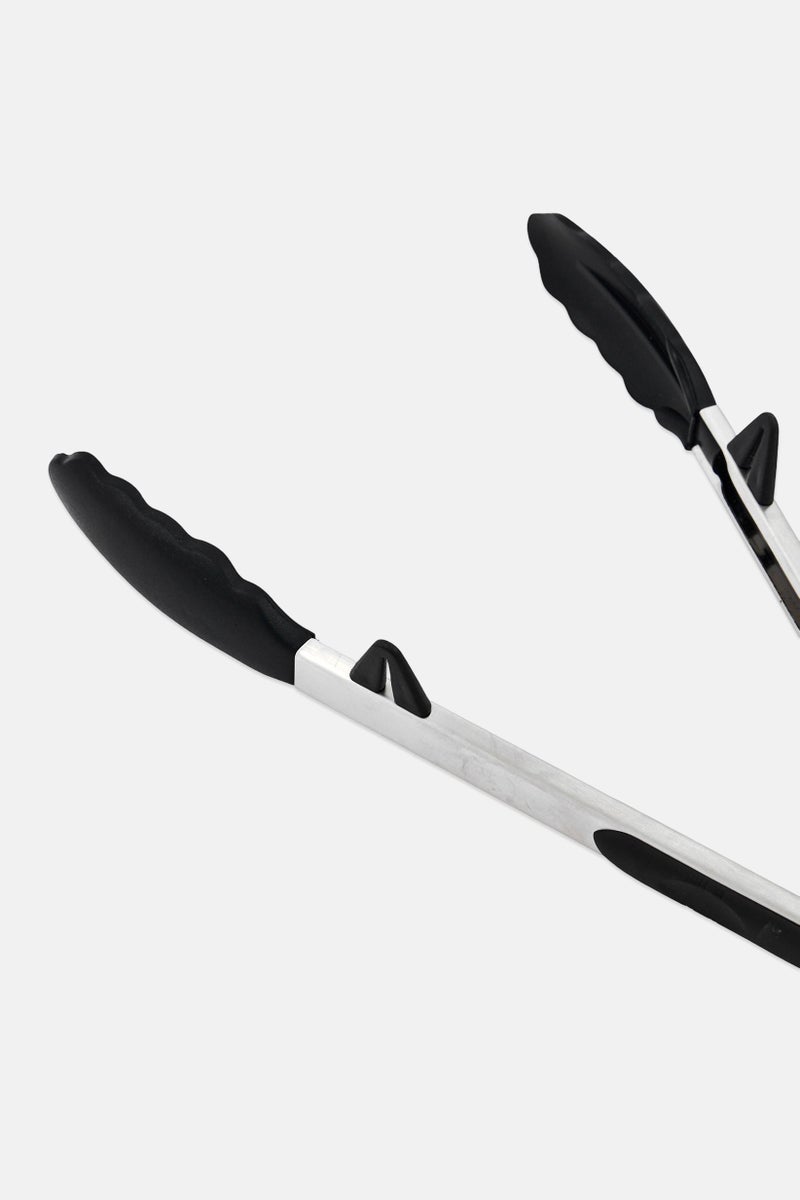 SOLA Stainless Steel Tongs, Black - Image 4