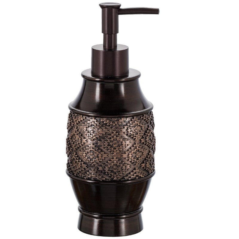 Creative Scents Brown Bathroom Accessories Set Complete - 4 Pc. Bathroom Sets Accessories, Luxury Bronze Bathroom Accessory Set - Soap Dispenser, Soap Dish, Tumbler & Toothbrush Holder Set (Dublin) - Image 3