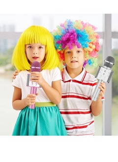 Generic Karaoke Microphone for Kids Adults,Portable Bluetooth Microphone for Singing,Professional Voice Changer Blue Microphone Wireless,Birthday Gifts for 3 4 5 6 7 8 + Year Old Boys Girls  - Image 5