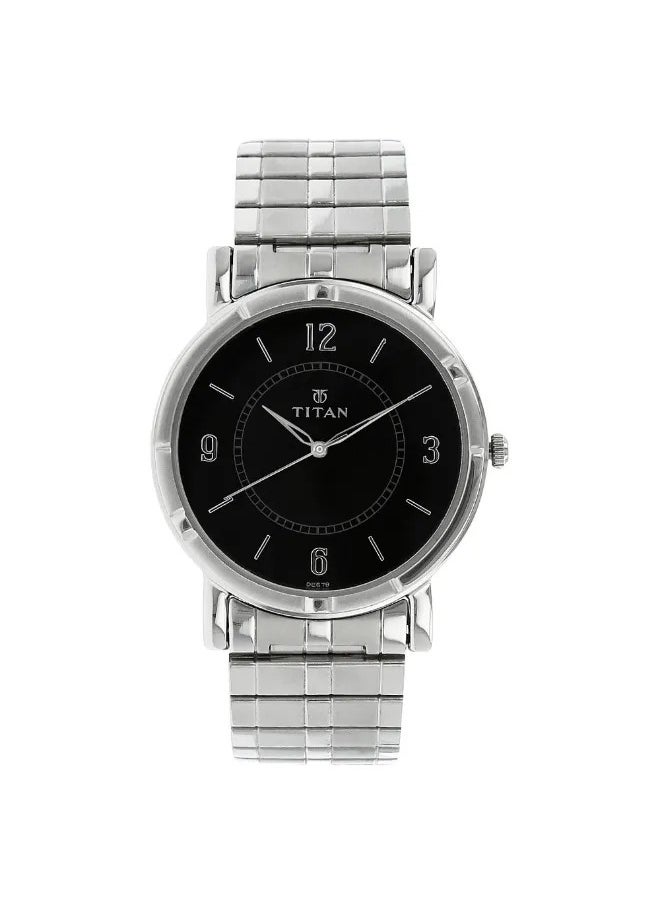 TITAN Men's Analog Round Shape Stainless Steel Wrist Watch - 1639SM03 - 45.6 Mm  - Image 1