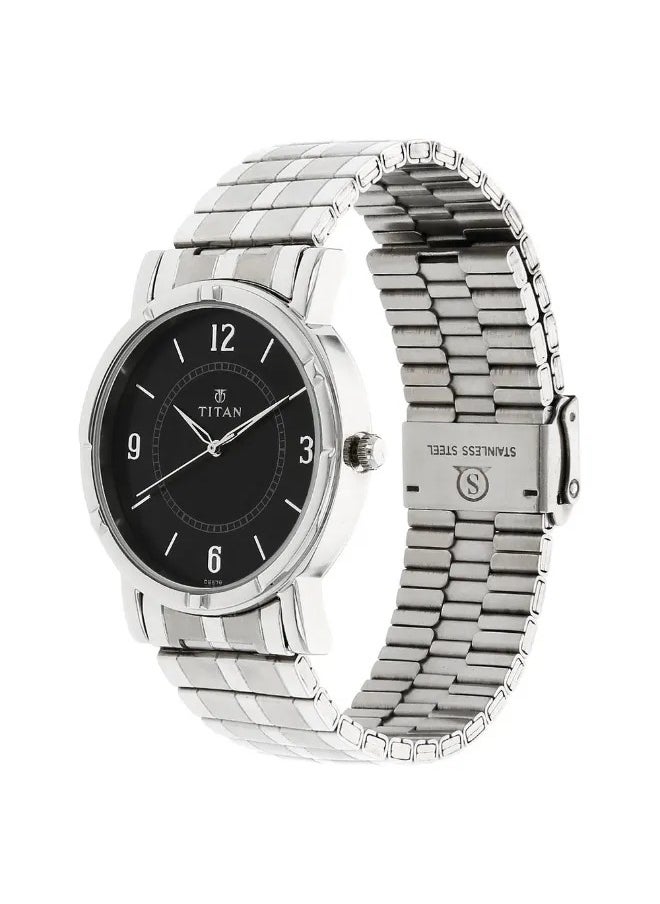 TITAN Men's Analog Round Shape Stainless Steel Wrist Watch - 1639SM03 - 45.6 Mm  - Image 2