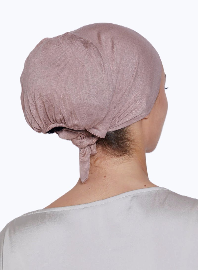 برفكتوري قبعة عمامة نسائية من الجيرسي مع رباط للإغلاق، وغطاء رأس إسلامي - خبازي  - Image 2