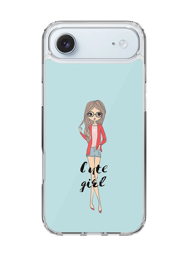 Stylizedd Classic Clear MagSafe Case for iPhone 17 Air , Hybrid Soft Case Flexible Edges Anti Drop TPU PC Gel Thin Transparent Cover [ Designed for iPhone 17 Air ] - Dreamer Cute Girl