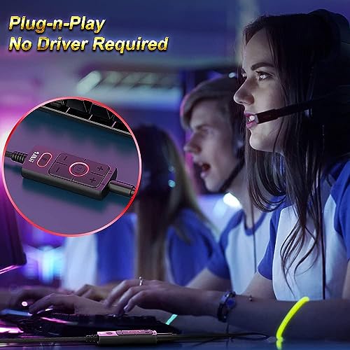 1Mii USB Sound Card - 3.5mm Jack Audio Adapter - Virtual 7.1 Surround Sound - USB Adapter for PS4/PC/MAC/Stereo Headsets, External Sound Card No Drivers Needed Plug and Play - Image 5
