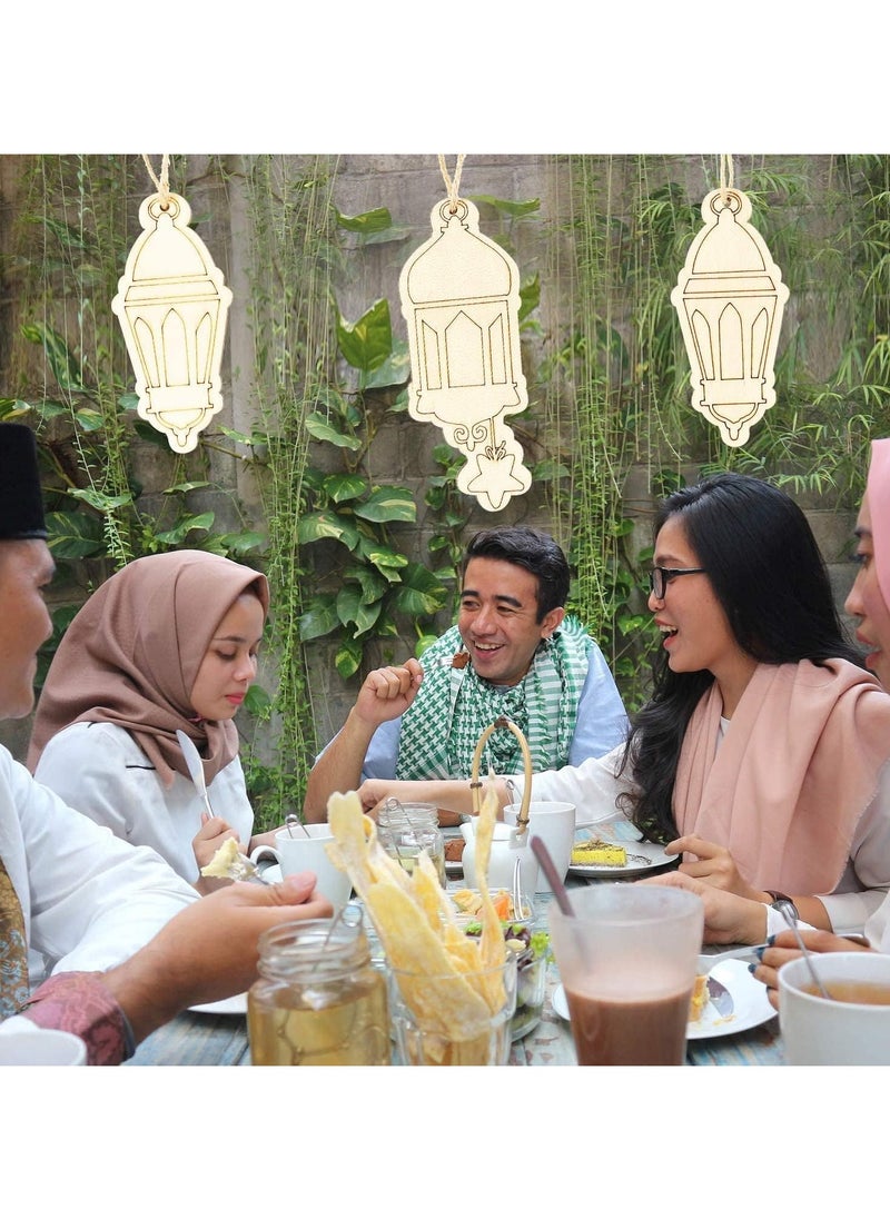تابيت زينة رمضان 2 قطعة زينة رمضان المعلقة مبارك ديكور الحائط للمنزل زينة حفلات رمضان زينة العيد المعلقة للتعليق على الجدران والنوافذ والأشجار  - Image 5