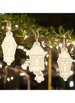 TAPIT Ramadan Decorations 2pcs Ramadan Hanging Ornaments Mubaraks Wall Decor for Home Ramadan Party Decoration Eid Hanging Decorations for Hanging on Walls Windows Trees  - Image 3