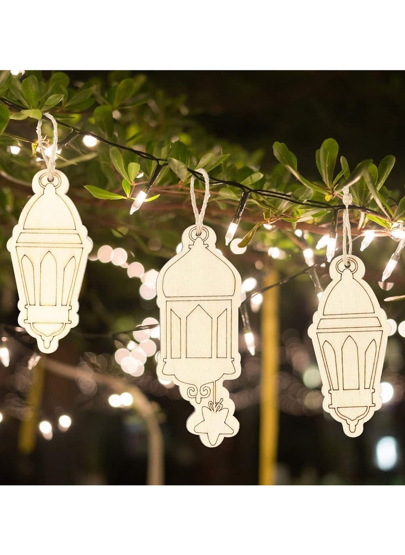تابيت زينة رمضان 2 قطعة زينة رمضان المعلقة مبارك ديكور الحائط للمنزل زينة حفلات رمضان زينة العيد المعلقة للتعليق على الجدران والنوافذ والأشجار  - Image 3