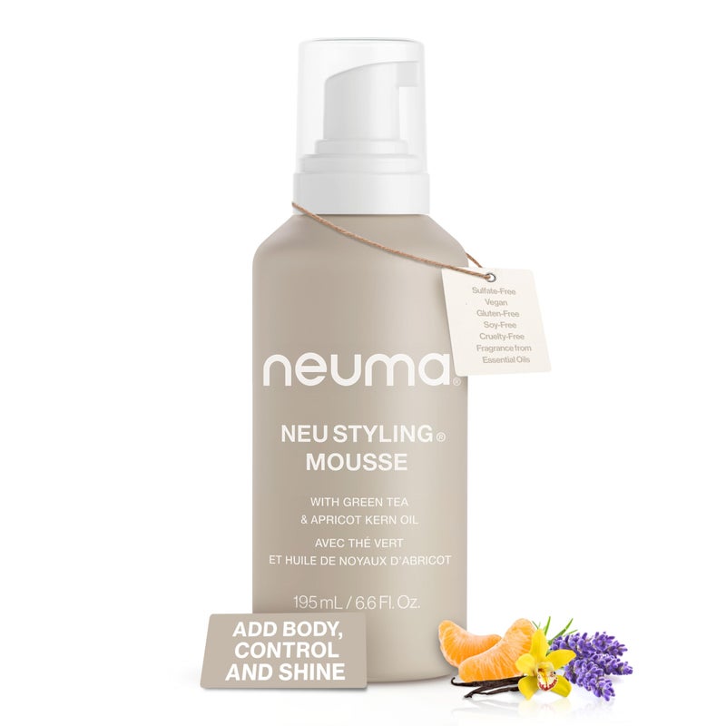 Neuma Neu Styling Hair Mousse 6.6 Fl. Oz. Mousse for Hair Volume with Lavender, Mandarin & Vanilla Scent - Image 1