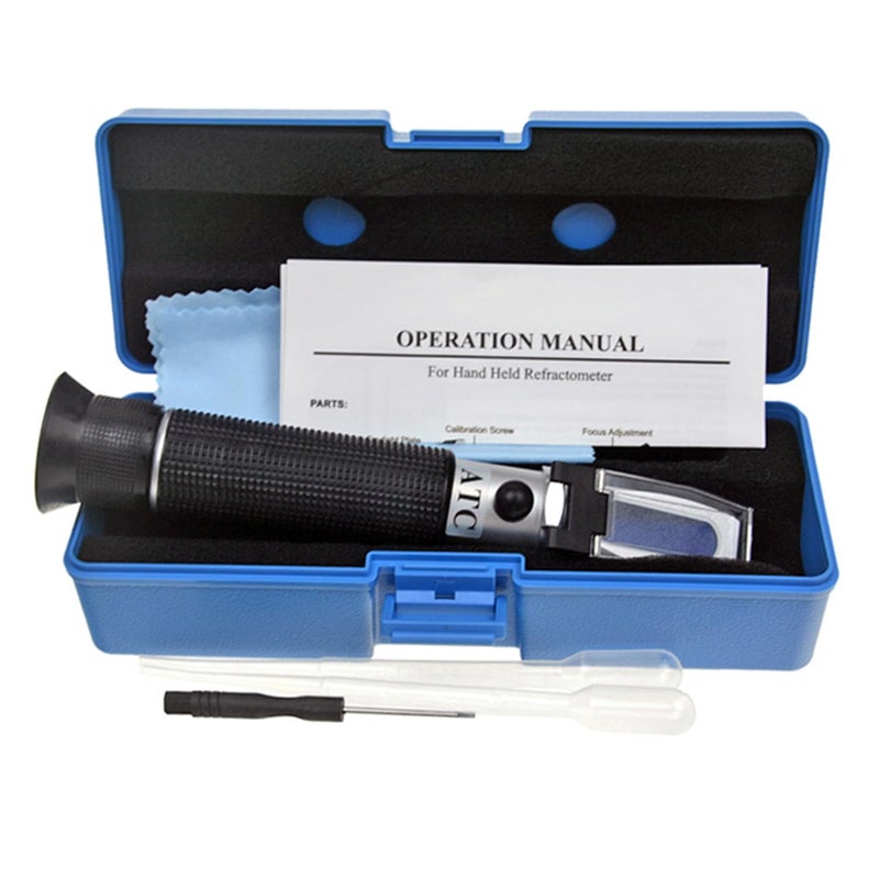 aichose Aquarium Salinity Refractometer with ATC Function,Saltwater Test Kit for Seawater, Pool, Aquarium, Fish Tank...Dual Scale: Specific Gravity & Salt Percent - Image 2
