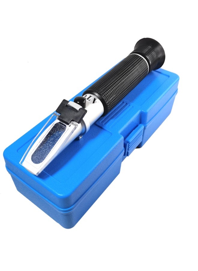 aichose مقياس الانكسار لملوحة الأحواض مع وظيفة التعويض التلقائي لدرجة الحرارة، مجموعة اختبار المياه المالحة للمياه البحرية، حمام السباحة، الأكواريوم، حوض السمك... مقياس مزدوج: الكثافة النوعية ونسبة الملح - Image 1