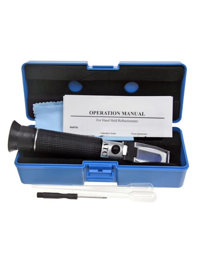 aichose مقياس الانكسار لملوحة الأحواض مع وظيفة التعويض التلقائي لدرجة الحرارة، مجموعة اختبار المياه المالحة للمياه البحرية، حمام السباحة، الأكواريوم، حوض السمك... مقياس مزدوج: الكثافة النوعية ونسبة الملح - Image 3