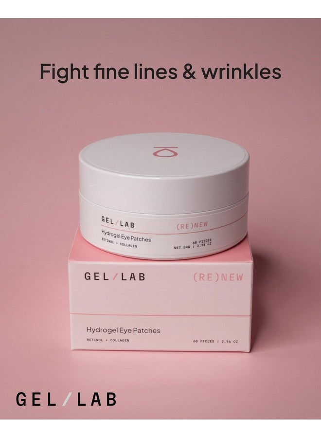 GEL LAB Gel Lab RENEW Collagen & Retinol Under Eye Gel Patches - Korean Hydrating Eye Mask for Fine Lines, Wrinkles, Firming, and Brightening Skin - 60 Gel Eye Patches  - Image 2