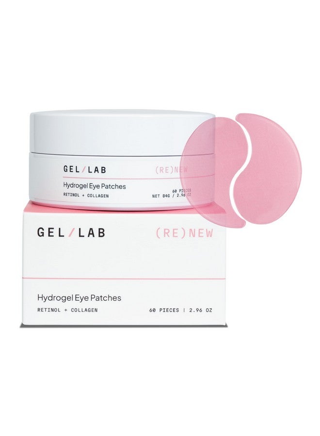 GEL LAB Gel Lab RENEW Collagen & Retinol Under Eye Gel Patches - Korean Hydrating Eye Mask for Fine Lines, Wrinkles, Firming, and Brightening Skin - 60 Gel Eye Patches  - Image 1