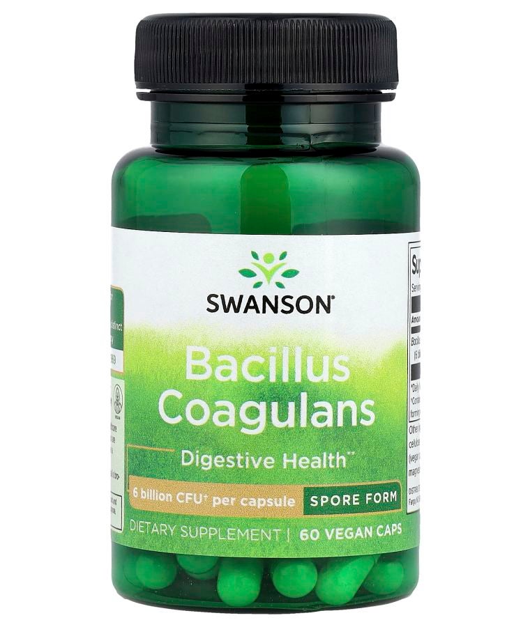 SWANSON Bacillus Coagulans 6 Billion CFU 60 Vegan Caps