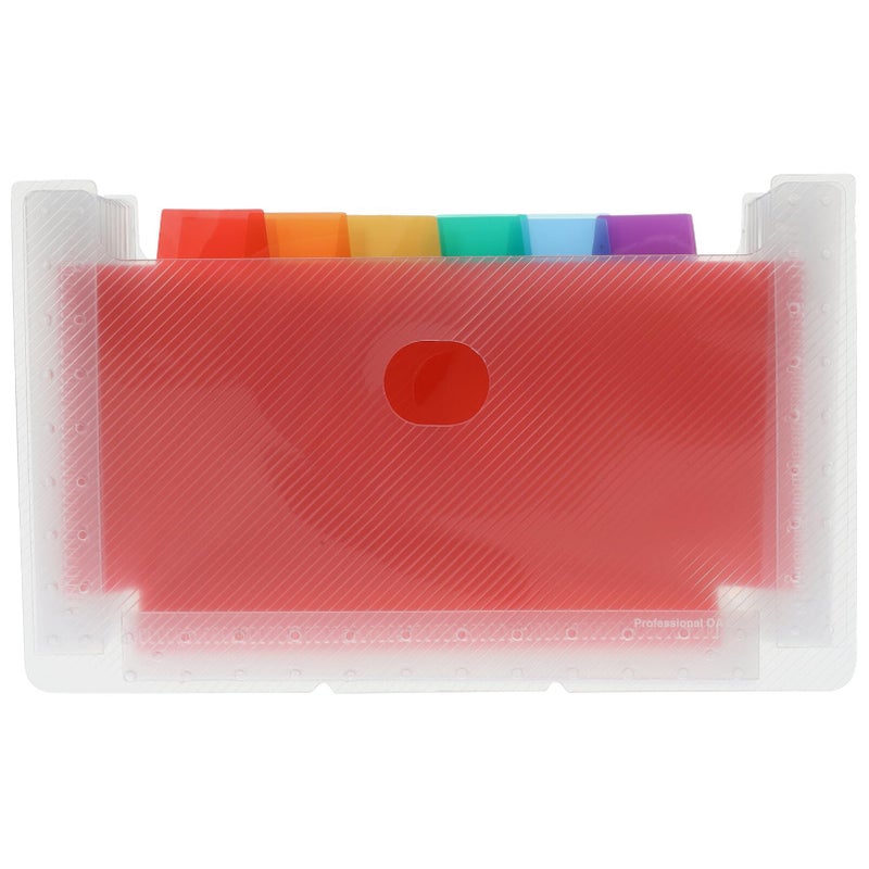 Multi Pocket Accordion File Folder Portable Transparent Design For Home School Office - Image 2