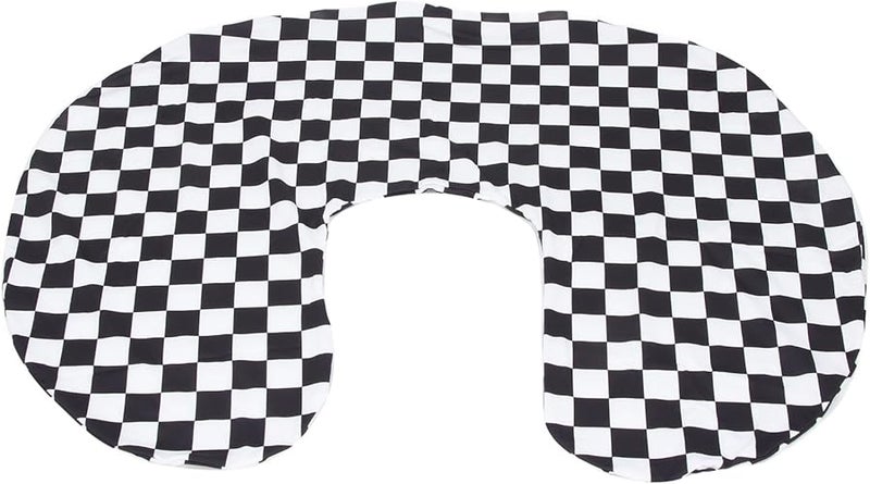 Black White Checkered U Shaped Nursing Pillow Cover Washable Breastfeeding Pillow for Moms - Image 5
