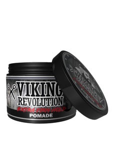 Viking Revolution Viking Revolution Extreme Hold Pomade for Men – Style & Finish Your Hair - Extra Firm,Strong Hold & High Shine for Men’s Styling Support - Water Based Male Grooming Product is Easy to Wash Out, 4oz  - Image 3