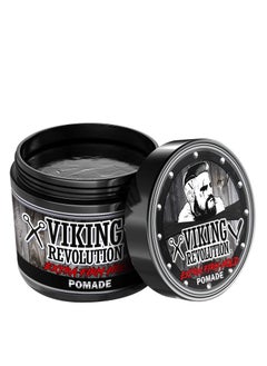Viking Revolution Viking Revolution Extreme Hold Pomade for Men – Style & Finish Your Hair - Extra Firm,Strong Hold & High Shine for Men’s Styling Support - Water Based Male Grooming Product is Easy to Wash Out, 4oz  - Image 4