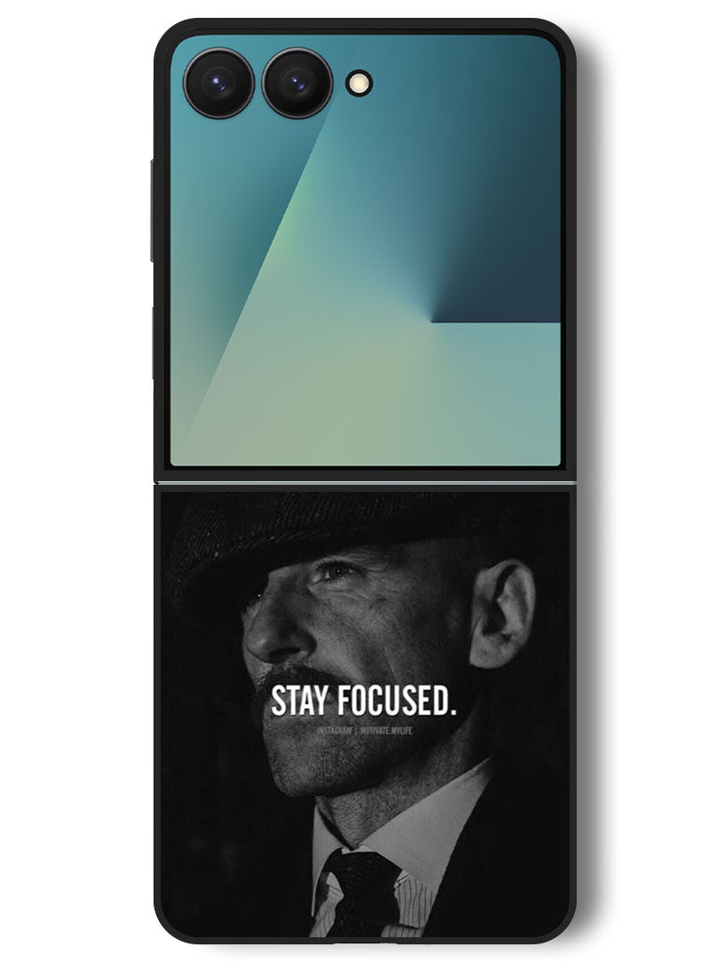 Theodor Case Compatible with Samsung Galaxy Z Flip 7 - 6.9 Inch Protection Shockproof Bumper Cover Stay focused - Image 1