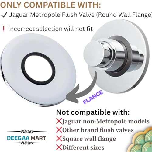 DEEGAA MART DEEGAAMART 32mm & 40 mm Flush Valve Piston Kit – Compatible with Jagguar Metropole Flush Valve (Round Wall Flange) – Replacement Spare Parts for Toilet Flush System - Image 4