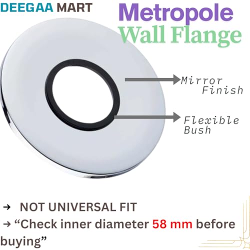 DEEGAA MART DEEGAAMART 32mm & 40 mm Flush Valve Piston Kit – Compatible with Jagguar Metropole Flush Valve (Round Wall Flange) – Replacement Spare Parts for Toilet Flush System - Image 2