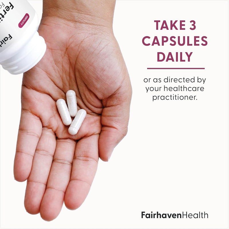 fairhaven health مكمل فيرتيل سي إم للخصوبة للنساء كبسولات  مخاط عنق الرحم الخصيب دورة الإباضة يشمل L-أرجينين N-أسيتيل سيستين مستخلص بذور العنب وفيتامين C  90 كبسولة - Image 3