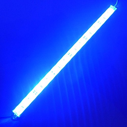 LEDENET 12" 18LEDs 5050 Blue 460nm Aquarium LED Strip Light for Fish Tanks - Waterproof Aluminum Lighting 12V DC Grow Bar Light - Image 1