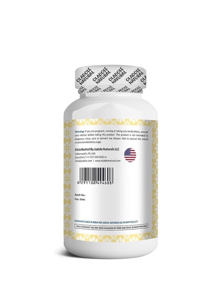 Oladole Natural Oladole Natural Psyllium Husk 1500 mg Made with Organic Herbs 120 Capsules  - Image 3
