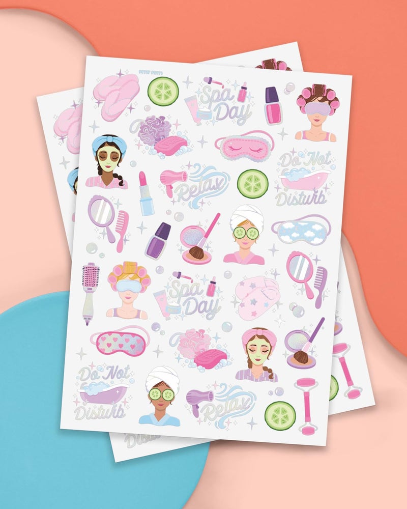 xo, Fetti Girls Spa Party Temporary Tattoos - 62 Styles | Slumber Party Birthday Supplies, Self Care Goodie Bag Favors, Cute Decorations, Easter Basket, Stocking Stuffer, Sleepover Accessory Activity - Image 2