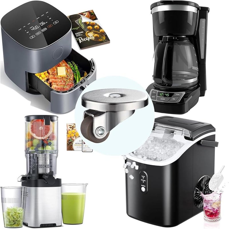 Brown Appliance Sliders 4 Pack Swivel Casters For Easy Mobility Kitchen Supplies - Image 3