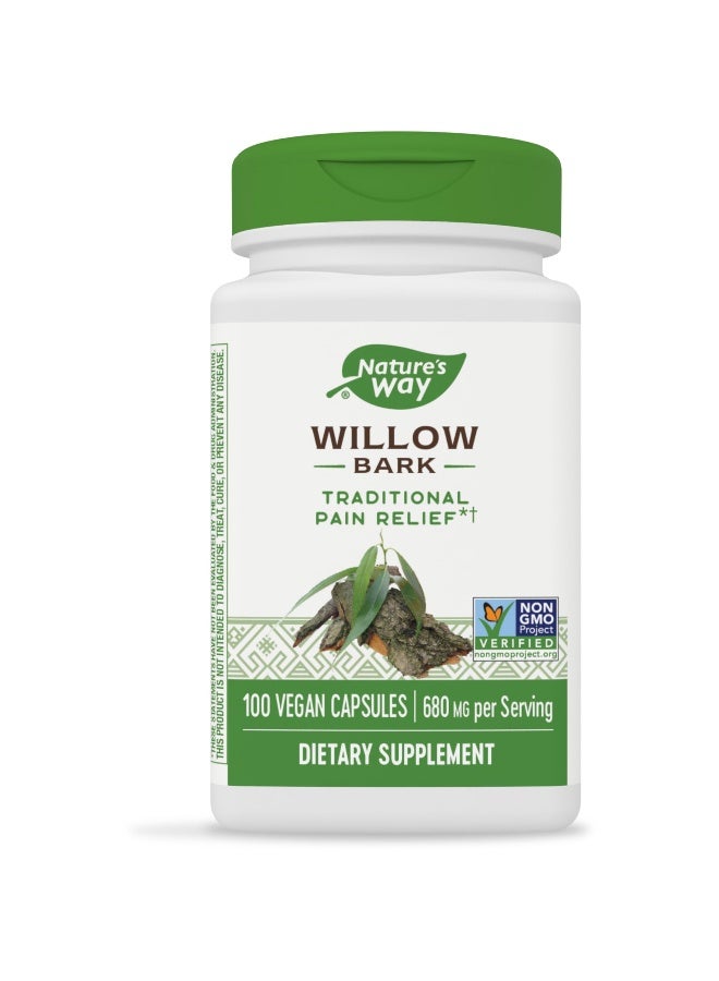 Nature's Way Willow Bark, 680mg - 100 Vegan Capsules Packaging May Vary - Image 5