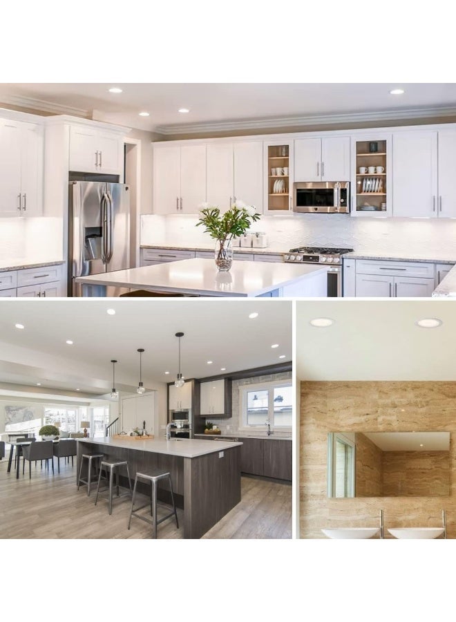 مصباح سقف LED بتقنية COB من دايموند باور بقوة 30 واط - إضاءة سقف غائرة عالية السطوع 2250 لومن - موفر للطاقة وعمر طويل - أبيض - Image 4