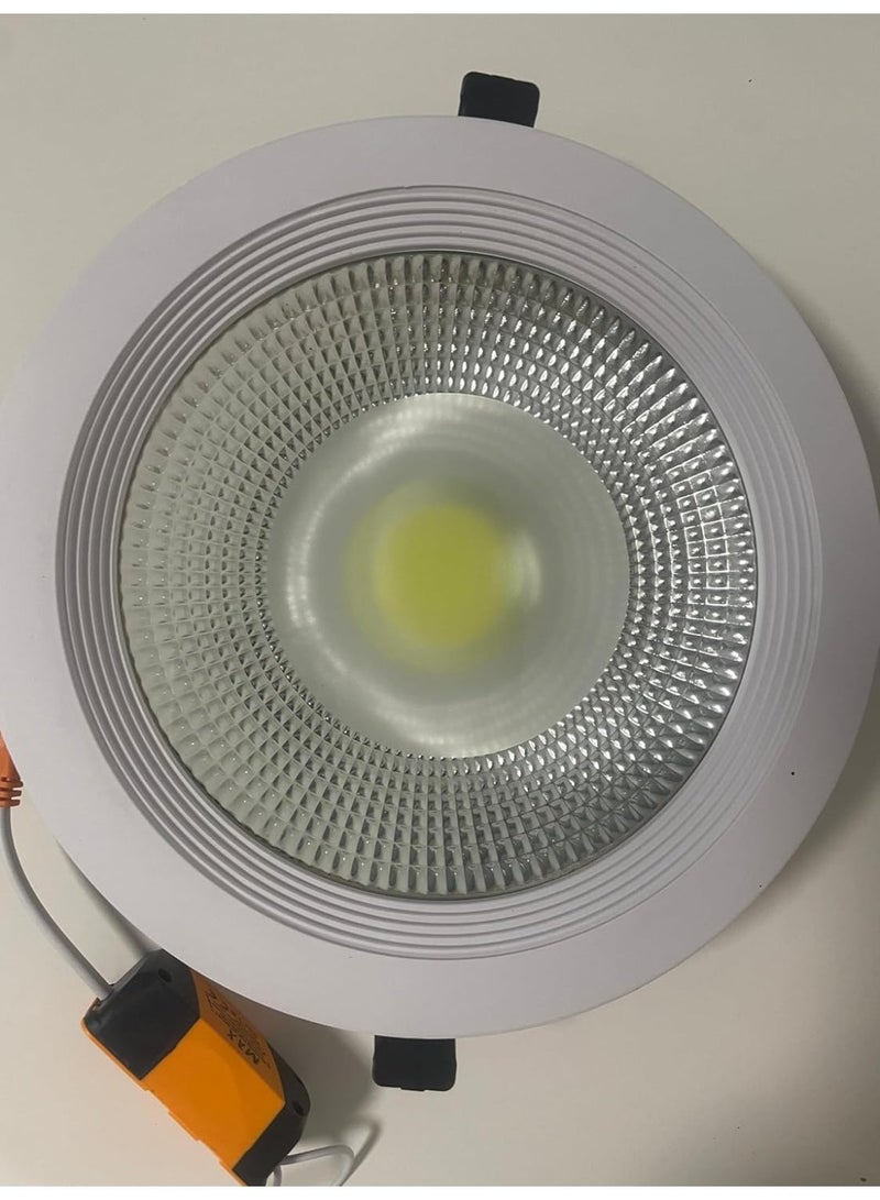 مصباح سقف LED بتقنية COB من دايموند باور بقوة 30 واط - إضاءة سقف غائرة عالية السطوع 2250 لومن - موفر للطاقة وعمر طويل - أبيض - Image 5