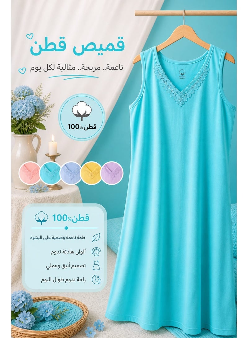 قميص نوم xl قطن  ١٠٠% - Image 2