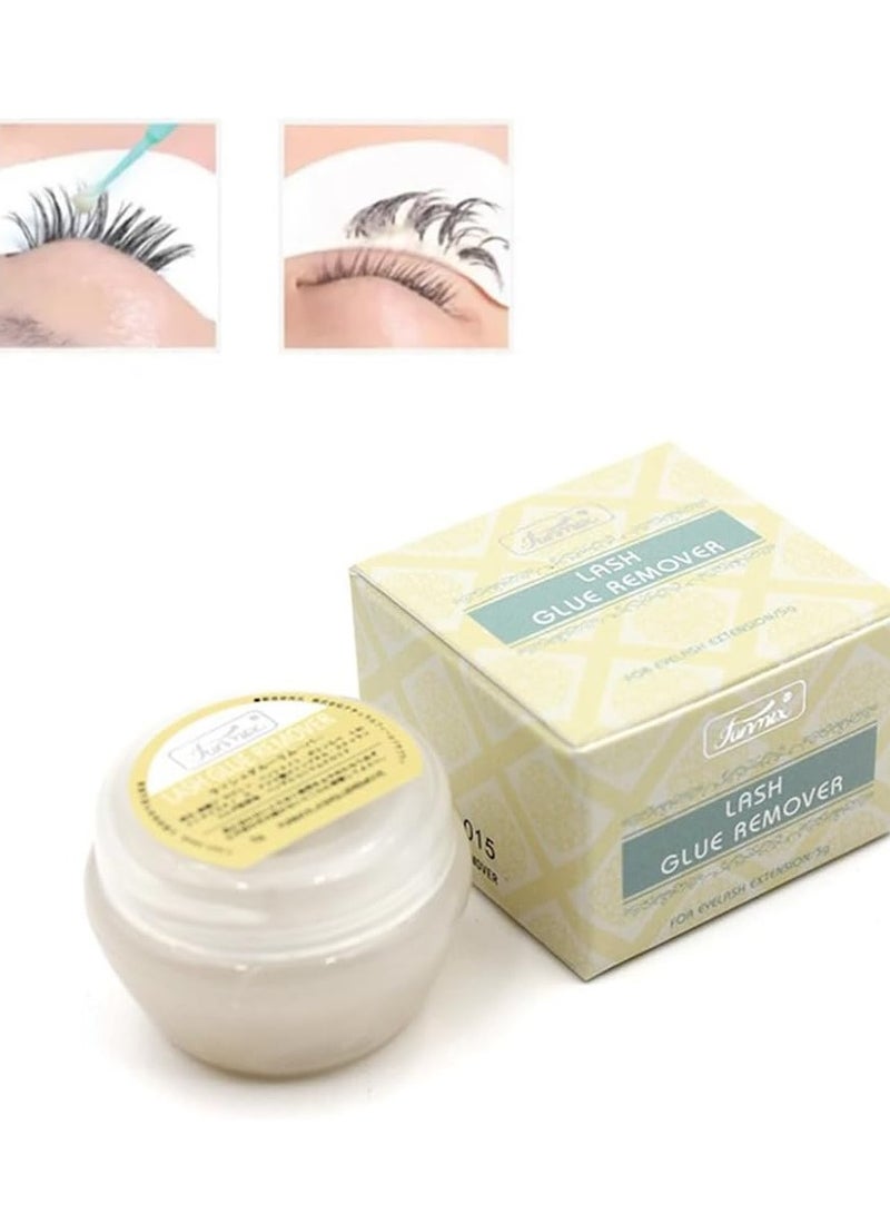 FUNMIX مزيل غراء الرموش، مزيل كريم لتمديد الرموش لصالونات التجميل 5غ - Image 2