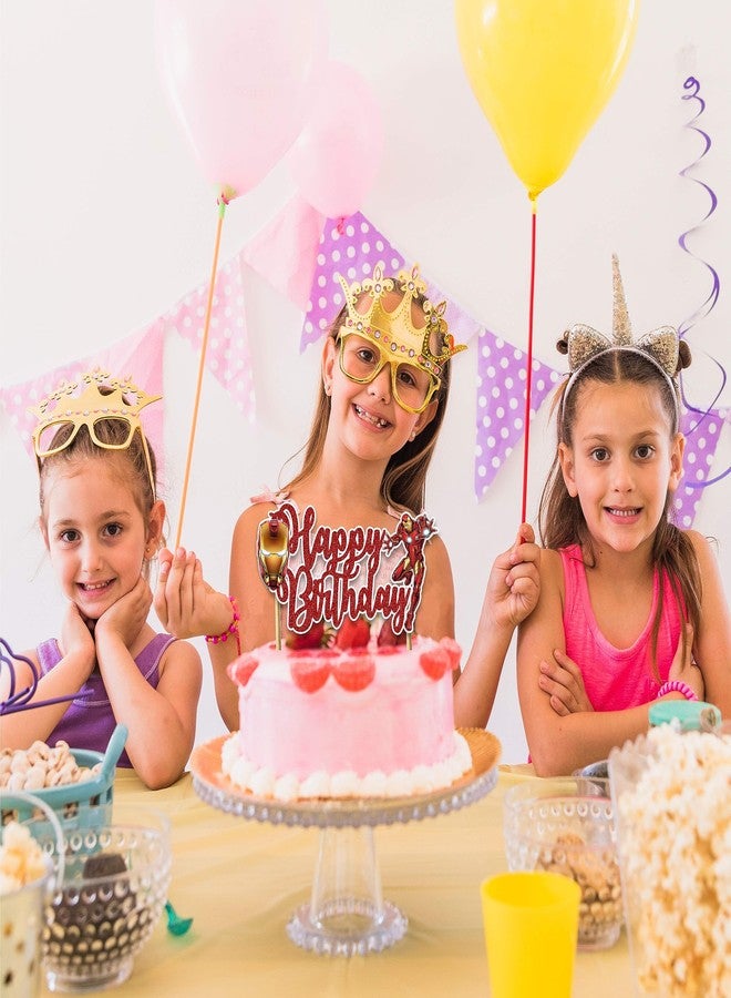 Seyal "Irn Man Happy Birthday Cake Topper - Superhero Theme Birthday Party Decoration for Adults - Durable Glitter Cake Topper for Boys Girls, Comic Hero Themed Birthday Party Supplies for Cake Décor" - Image 4