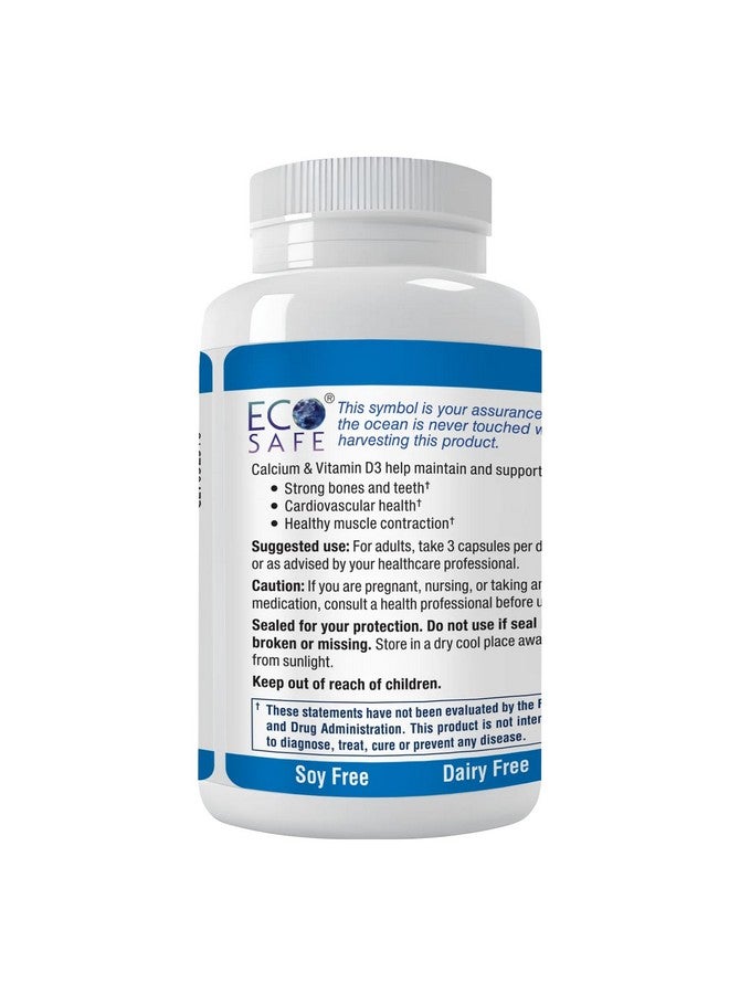 Coral White Coral Complex 3 - Coral Calcium 900 mg with Vitamin D3 1200 IU and Magnesium168 mg - 180 Vegetarian Capsules - Image 5