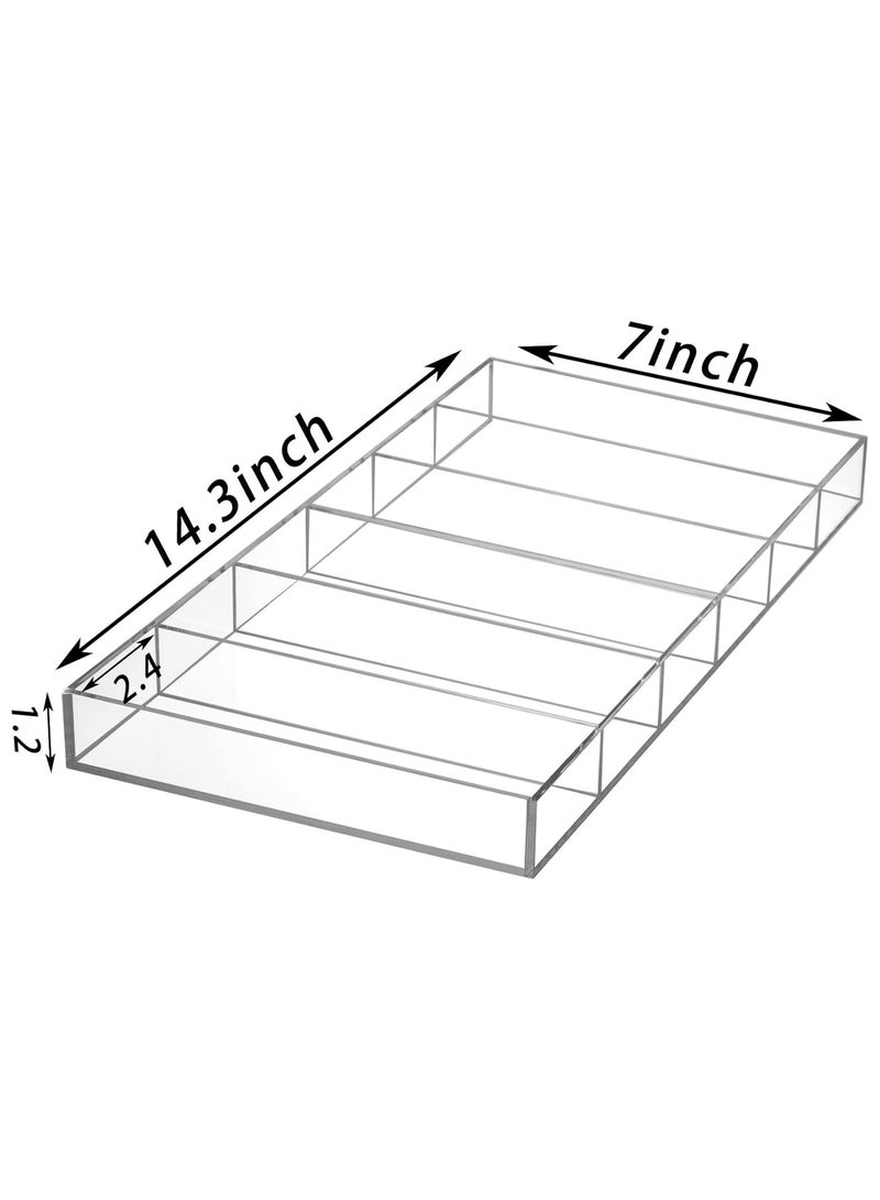 تي بي جي بي منظم نظارات شمسية من الاكريليك، علبة تخزين شفافة 6 فتحات، صينية عرض نظارات قابلة للتكديس للنظارات الشمسية، نظارات واقية عصرية - Image 2