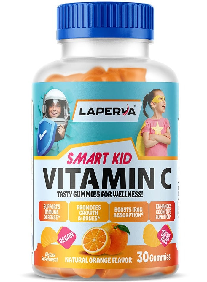 Laperva Smart Kids Vitamin C, 125 mg, 30 Veggie Gummies, Supports Immune Health