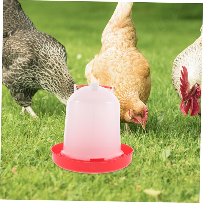 Outanaya Automatic Chicken and Pigeon Waterer Thickened Plastic Poultry Drinker for Home and Farm Use Convenient Water Feeding Dispenser for Birds and Pets - Image 3