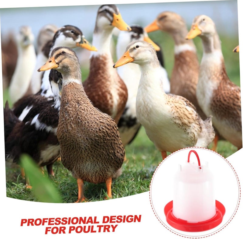 Outanaya Automatic Chicken and Pigeon Waterer Thickened Plastic Poultry Drinker for Home and Farm Use Convenient Water Feeding Dispenser for Birds and Pets - Image 4