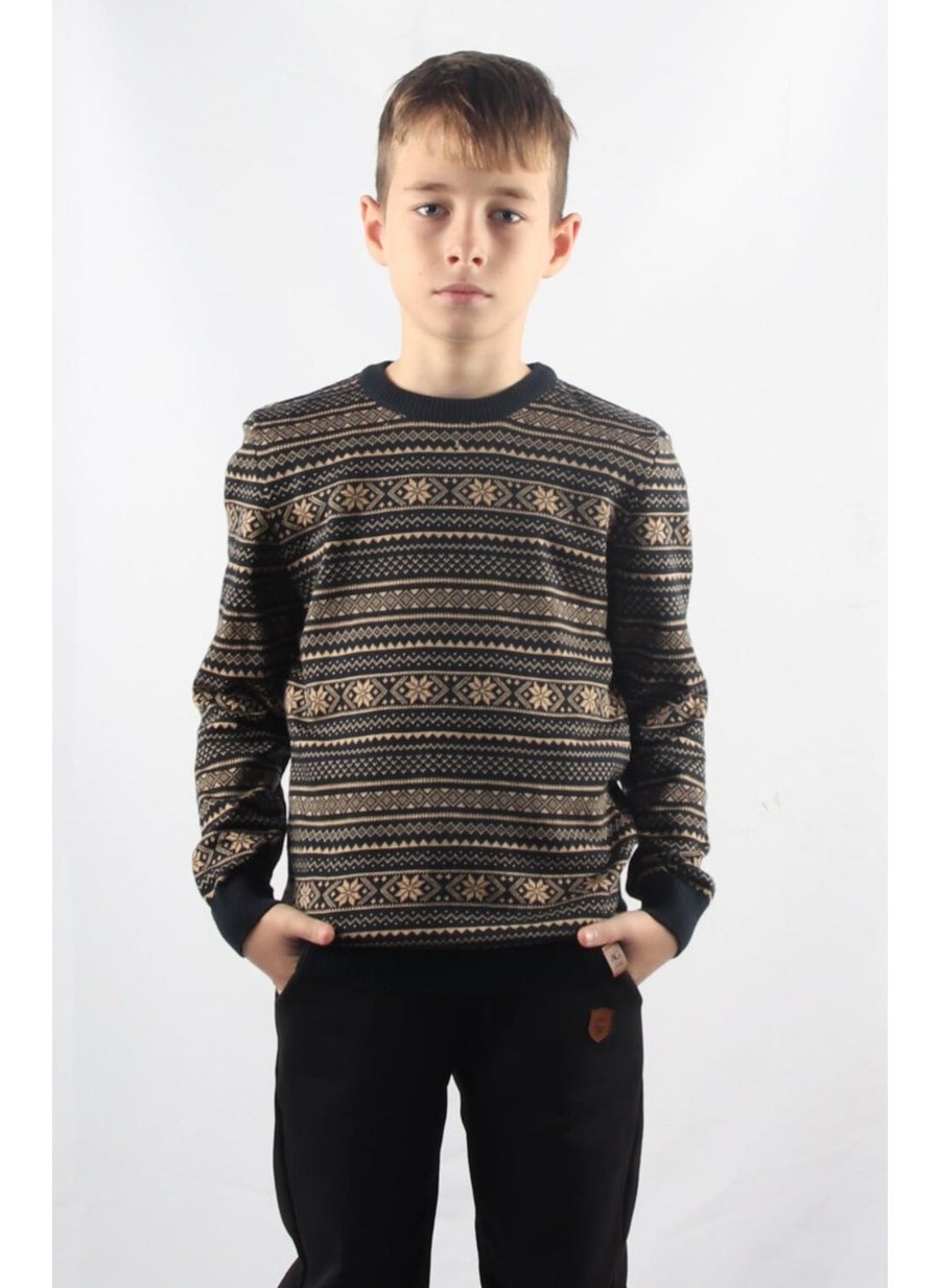 Alexander Gardi Crew Neck Kids Knitted Sweater C23-7103  - Image 1
