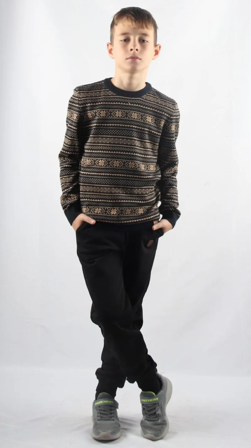 Alexander Gardi Crew Neck Kids Knitted Sweater C23-7103