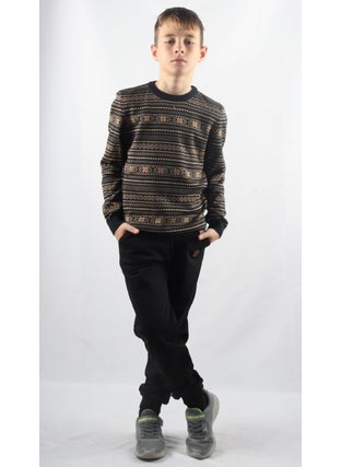 Alexander Gardi Crew Neck Kids Knitted Sweater C23-7103  - Image 3