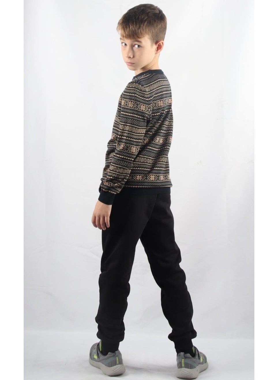 Alexander Gardi Crew Neck Kids Knitted Sweater C23-7103  - Image 4