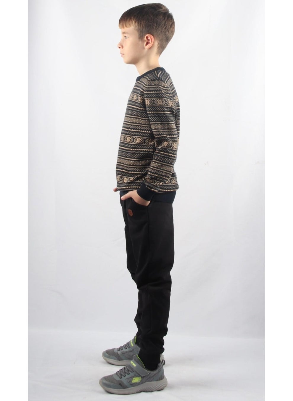 Alexander Gardi Crew Neck Kids Knitted Sweater C23-7103  - Image 5