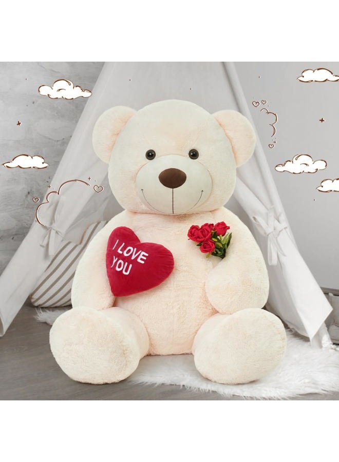MaoGoLan Big Teddy Bear 5 Feet Tall for Girlfriend - I Love You Red Heart Giant Teddy Bear Stuffed Animal - Huge Valentines Teddy Bear for Boyfriend,Wife,Lover - Valentine's Day, Anniversary, Birthday - Image 2